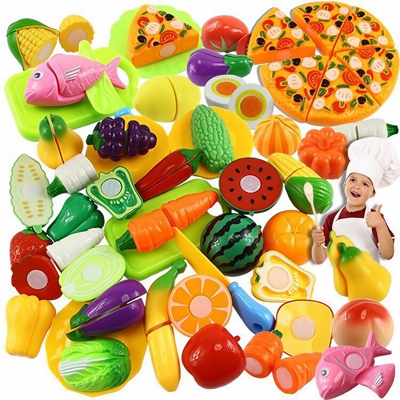 Baby Food Vegetables - 어린이 놀이집 장난감 과일 자르기 장난감