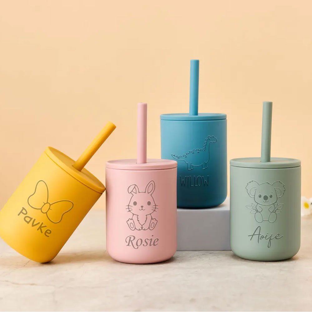 Baby Food Jars With Lids - 맞춤 이름이 새겨진 실리콘 소재의 어린이용