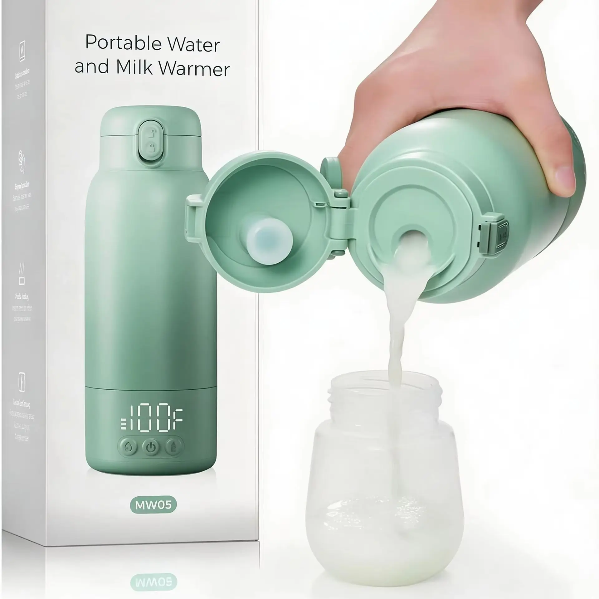 휴대용 젖병 보온기, 빠른 가열 속도와 긴 배터리 수명 - Baby Food Warmer 리뷰 및 가격