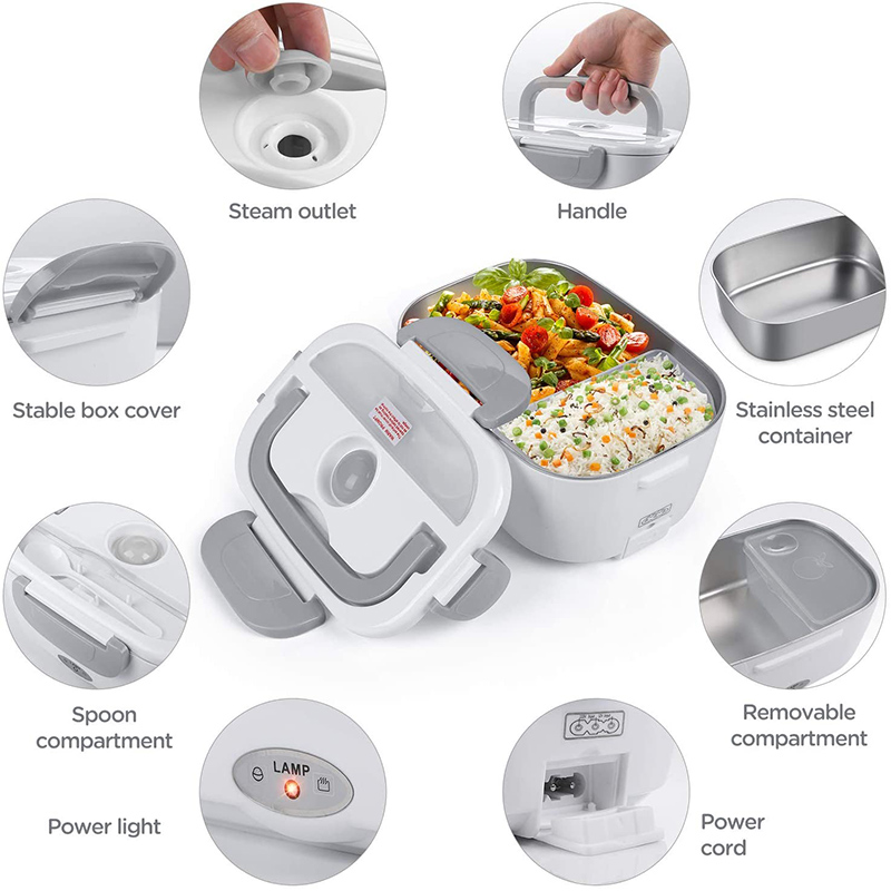 스테인레스 스틸 전기 난방 도시락 상자 12V 24V  - Baby Food Warmer 리뷰 및 가격